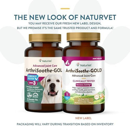 NaturVet Advanced Joint Care Supplement, Dogs & Cats, 90ct