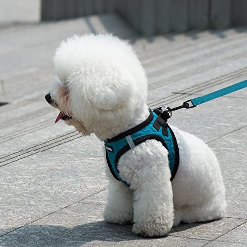 Voyager Step-in Plush Dog Harness – Soft Plush, Step in Vest Harness for Small and Medium Dogs by Best Pet Supplies - Red Corduroy (Leash Bundle), XS (Chest: 13-14.5") (Pack of 2)