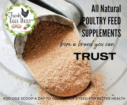 Fresh Eggs Daily Poultry Probiotics Feed Supplement – Natural Digestive & Immune Support for Chickens & Ducks – Enhances Egg Quality & Reduces Odor – 1 lb