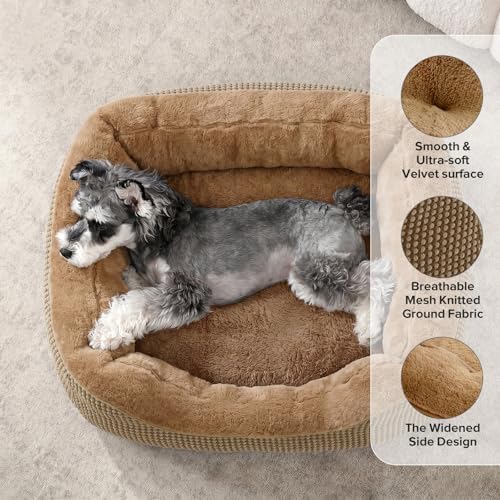 INVENHO XL Dog Beds Large Sized Dog, Washable Orthopedic Warming Soft Sleeping Durable with Anti-Slip Bottom