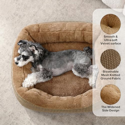 INVENHO XL Dog Beds Large Sized Dog, Washable Orthopedic Warming Soft Sleeping Durable with Anti-Slip Bottom