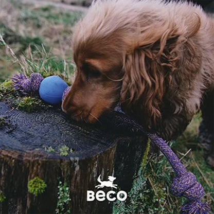 Beco Ball with Rope Small Dog Toy (Green), 5060189751334
