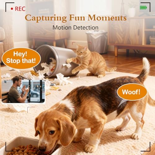 Yakry Automatic Dog Feeder with Camera - 8L/33 Cups Smart Dog Feeder