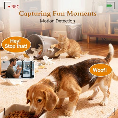 Yakry Automatic Dog Feeder with Camera - 8L/33 Cups Smart Dog Feeder