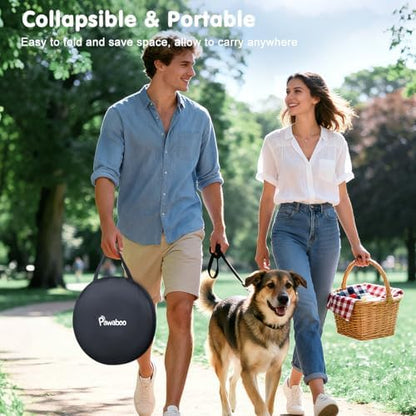 Pawaboo Portable Dog Playpen, 600D Oxford Pet Tent, Black Camouflage