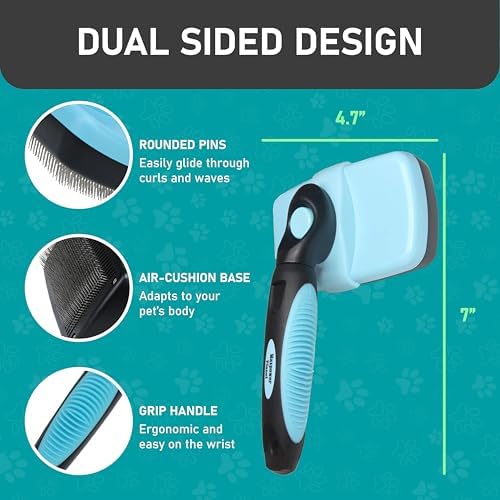 Maxpower Planet Pet Grooming Brush, Shedding Undercoat Rake, Dogs