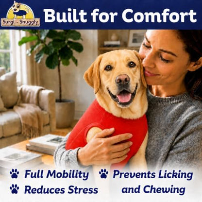 Surgi Snuggly Dog Surgery Recovery Suit, Cone Alternative, Spay/Neuter XL