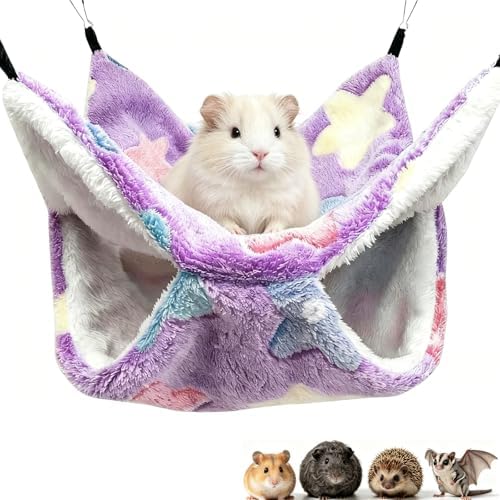 Guinea Pig Hammock for Cage 13.3X13.3,Sugar Glider Hammock,Reusable