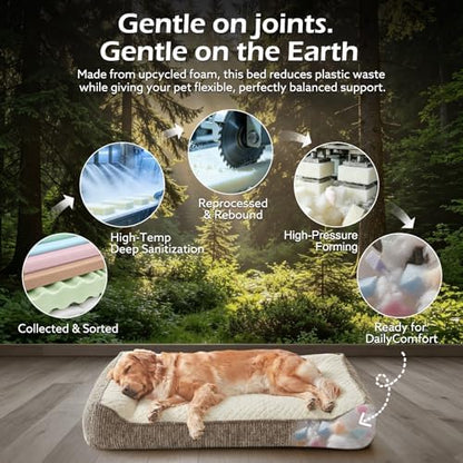JOEJOY XL Orthopedic Dog Beds Large Size Dog, Extra Thick Big Dog Couch Bed