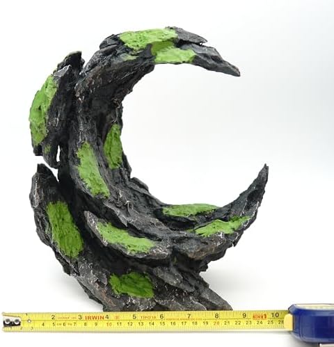 Allcolor Aquarium Rock Decor, Moon Valley Aquascape for 10+ Gallon Tanks