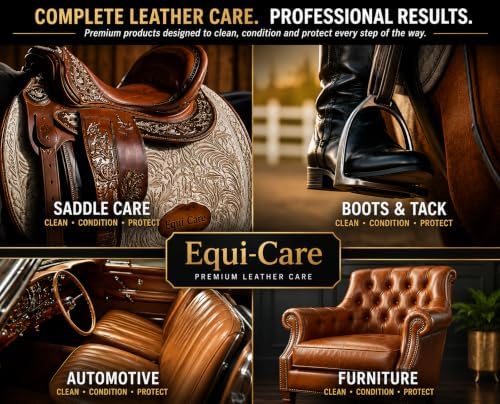 EQUI - CARE: Clean & Care Saddle Soap, Glycerin-Based soap with Added Moisturizers Designed to Clean and Condition Leather. Keep Your Leather tack and Equipment in top Condition.
