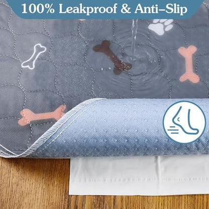 Washable Pee Pads for Dogs, 2 Pack Reusable Puppy Pads, 18"x24"