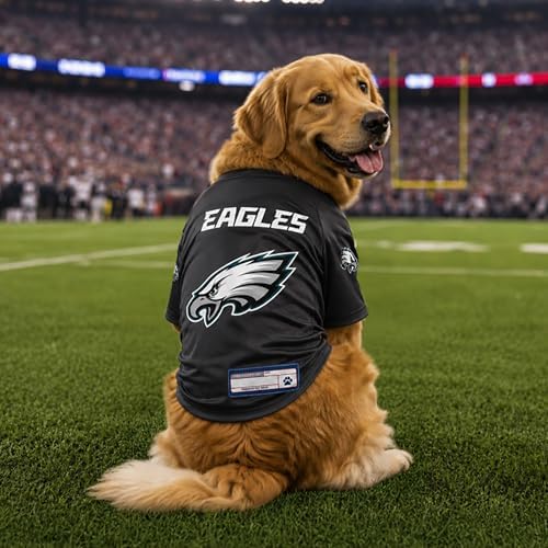 Littlearth NFL Philadelphia Eagles Stretch Pet Jersey, Team Color, Small