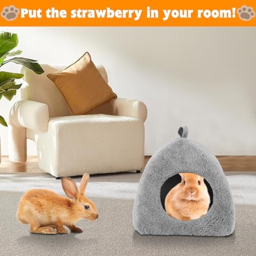 BWOGUE Guinea Pig Bed Hideout, Washable Hamster Cave for Small Animals