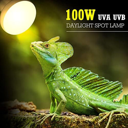 Tarpop 8 Pcs 100w Reptile Heat Lamp Bulb, Uva Basking Bulbs, E26 Base