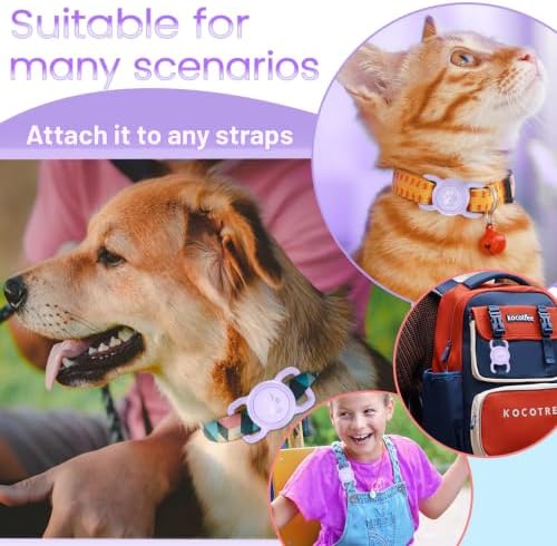 SANKALA Airtag Dog Collar Holder, Purple, 1 Pack