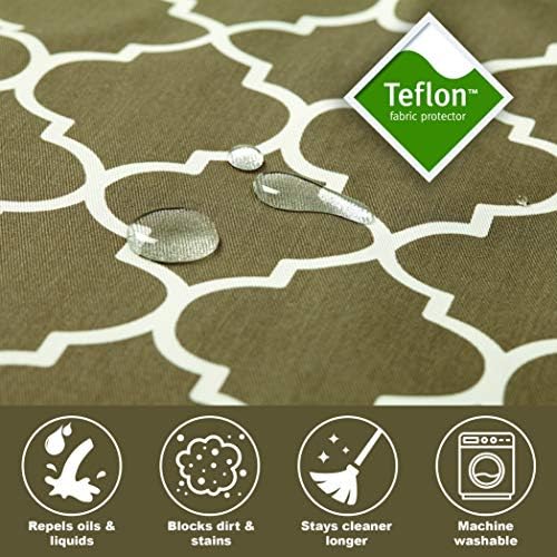 MidWest Homes for Pets Quiet Time Teflon Defender Dog Beds; Pet Beds Designed to Fit Folding Metal Dog Crates, Brown & White Geometric Pattern, 42-Inch