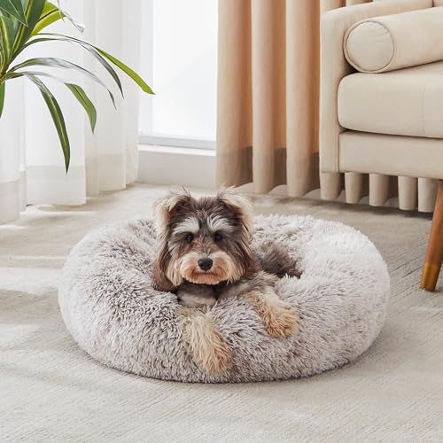Western Home Calming Donut Small Dog Cat Bed Washable Puppy Bed,24"