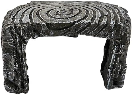 Reptile Hideouts,Resin Reptile Cave Habitat for Leopard Geckos, Lizards, Turtles, Snakes and Amphibians. (Turtle Platform, Large)