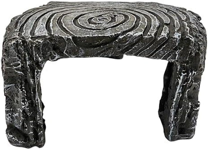 Reptile Hideouts,Resin Reptile Cave Habitat for Leopard Geckos, Lizards, Turtles, Snakes and Amphibians. (Turtle Platform, Large)