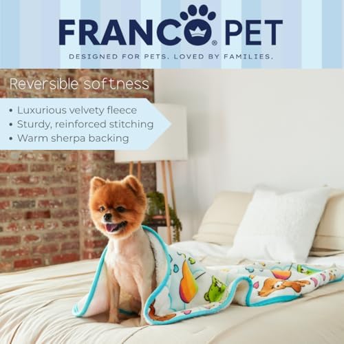 Care Bears Waterproof Dog Bed Cover, Large 30x40 Pet Blanket for Furniture Bed Couch Sofa, (Officially Licensed) by Franco