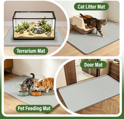 Silicone Reptile Mat 50"x34" Large Bearded Dragon Flooring Mat