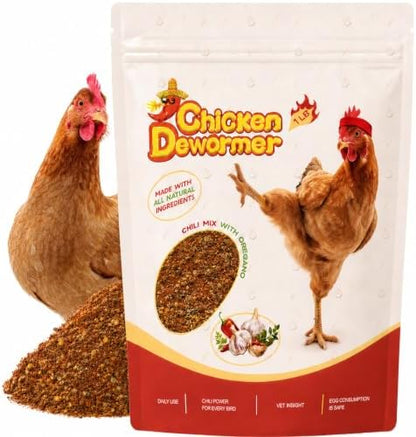 Naturals Armor Chicken Dewormer Powder, Chili Mix Wormer for Laying Hens