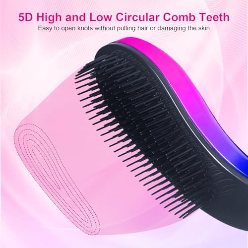 Small Dog Brush, Skin-friendly Soft Bristles (Gradient Color)