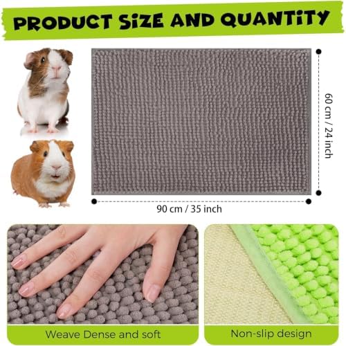 Barydat 8 Pcs Guinea Pig Cage Liner for Guinea Pig Cage Bedding Reusable Rabbit Mat Pad Washable Training Pad Animal Sleeping Bedding Mat