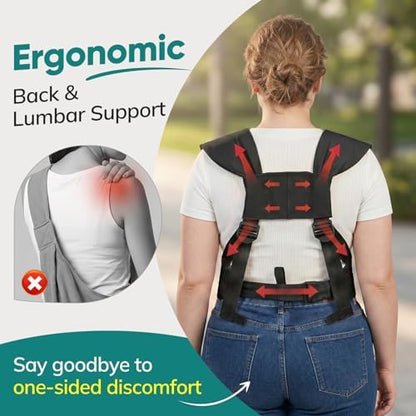 Dog Sling Carrier Front with Thicken Bottom Support for Small Dogs 10-16 lb