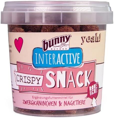 Bunny Nature - Crispy Snack - Beetroot Crunchy Treat – Natural, Nutrient-Rich Snack with Sunflower Oil for Rabbits & Small Animals