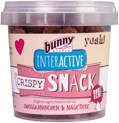 Bunny Nature - Crispy Snack - Beetroot Crunchy Treat – Natural, Nutrient-Rich Snack with Sunflower Oil for Rabbits & Small Animals