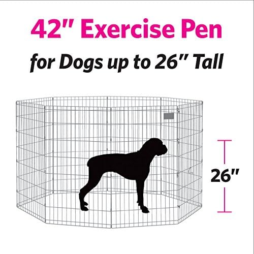 MidWest 42-Inch Exercise Pen, Single Door, 16 Sq Ft Play Area