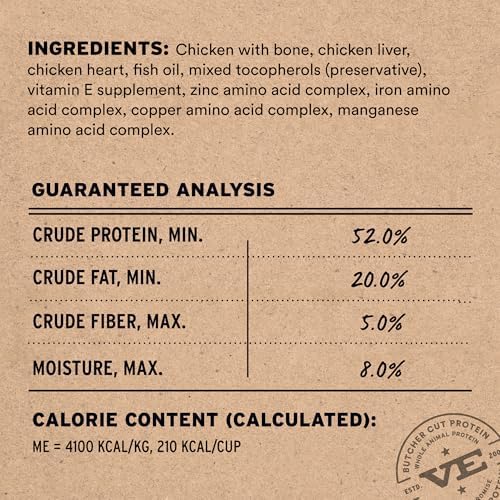 Vital Essentials Freeze Dried Cat Food, Chicken Mini Nibs, 12 oz Bag