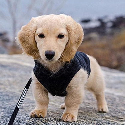 Gooby Fleece Vest Dog Sweater, Black, X-Small