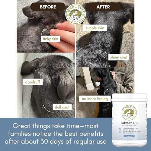 Wild Alaskan Salmon Oil for Dogs and Cats, 500 Softgels