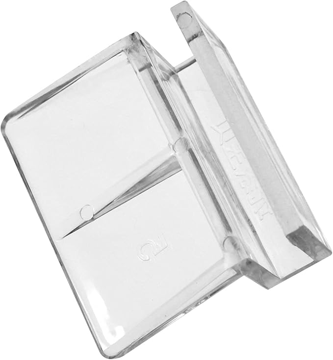 MEETOOT 4pcs Acrylic Fish Tank Bracket - 5mm Aquarium Support Tools, Clear Glass Cover Clip Holder