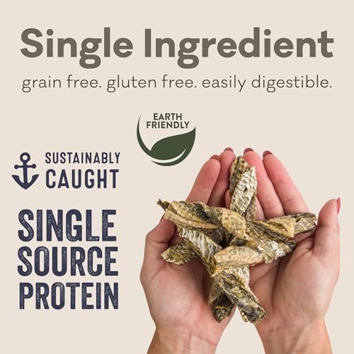 Polkadog Cod Skin Dog Treats, Single Ingredient, Omega-3 Rich, 2oz