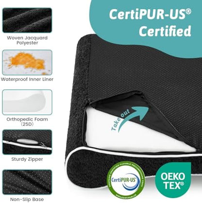 COZY KISS Orthopedic Dog Bed, for Extra Large Dogs up to 140 lbs, 51x36x8in
