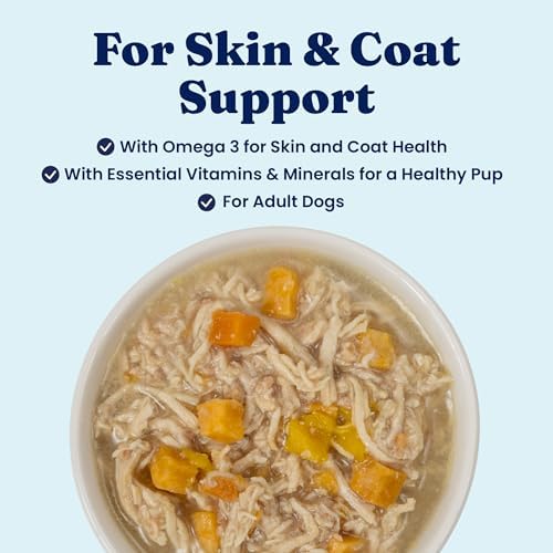 Solid Gold Wet Dog Food Topper, Salmon & Chicken, Skin & Coat, 6ct