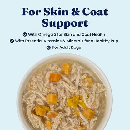 Solid Gold Wet Dog Food Topper, Salmon & Chicken, Skin & Coat, 6ct