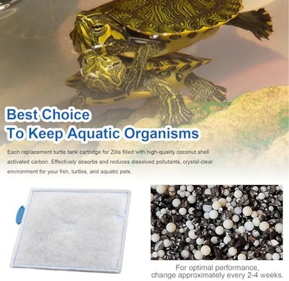 Large Reptile Pet Terrarium Water Filter Replacement Cartridge for Zilla Internal Filter 40G