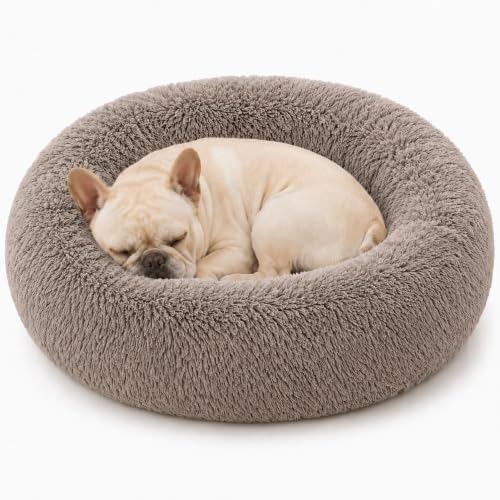 Ghouse Calming Donut Dog Bed for Medium Dogs, 30 in Washable Medium Pet Bed