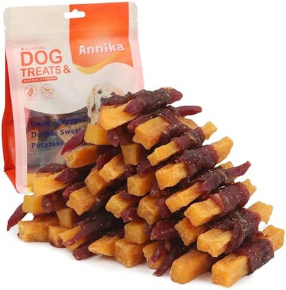 Annika Duck Wrapped Sweet Potato Dog Treats Natural