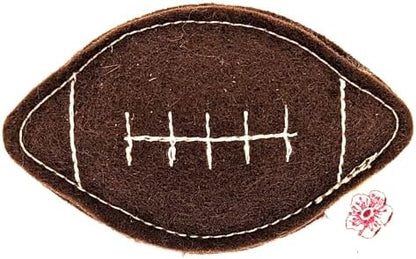 Catnip Toy – Football Shape, Organic Catnip, 100% Wool Felt, Grown & Made in The USA - Football