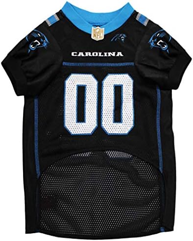 Pets First NFL NFC South Mesh Jersey for Dogs, Medium, Carolina Panthers