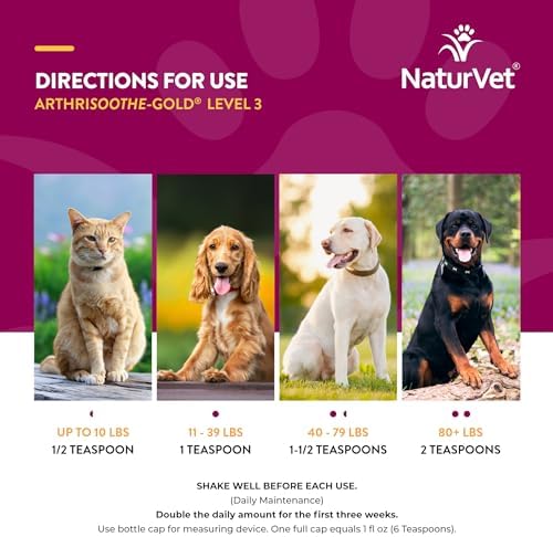 NaturVet Advanced Joint Care Liquid Supplement, Dogs & Cats, 32 fl oz