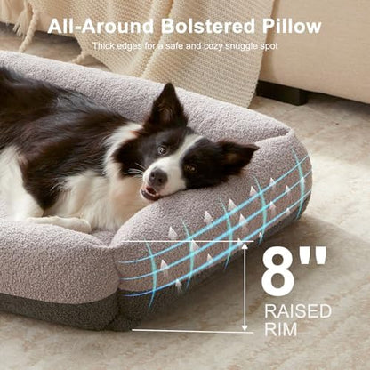 FURTIME Washable Dog Bed Extra Large Sized Dogs, Comfy Fluffy XL Dog Bed