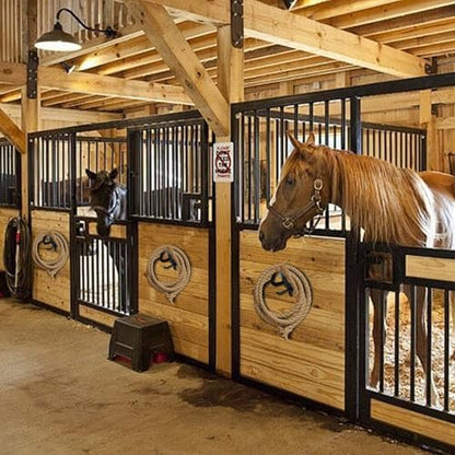 Horse Bridle Racks 16 Counts Metal Hanger Black Bridle Hooks