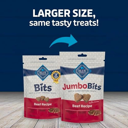 Blue Buffalo Jumbo Bits Beef Dog Treats, 4 oz